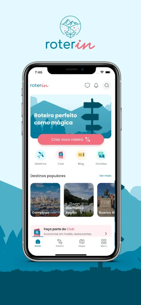 Organizar um roteiro que te ajude de verdade na viagem pode ser desafiador, pois você terá de pesquisar em diversos sites os locais para visitar, os endereços, tempos médios de visita em cada lugar, preços dos atrativos e também os links para comprar ingressos. E depois de toda essa pesquisa ainda terá de montar um itinerário que faça sentido, otimize seu tempo e caiba no seu orçamento.
No entanto, fique tranquilo, pois hoje existe uma ferramenta gratuita que faz isso para você, é o aplicativo Roterin. Ele é super simples de usar, você informa o seu destino, as datas da sua viagem, quantas pessoas irão, e também poderá estabelecer um orçamento máximo e em poucos segundos ele vai te entregar um roteiro completo, detalhado e personalizado. Ele é totalmente editável e você também pode compartilhar com amigos e tirar dúvida na comunidade de viajantes dentro do app. Você pode baixar ele aqui: Download Roterin